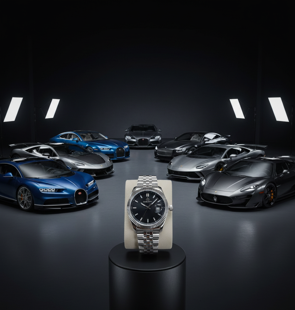 Bigotti Silver Black Steel