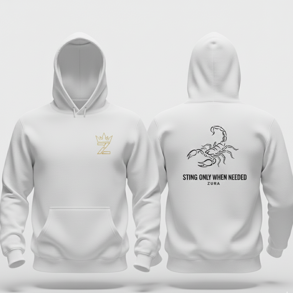 Akrep Baskılı Kapşonlu Sweatshirt Zura power