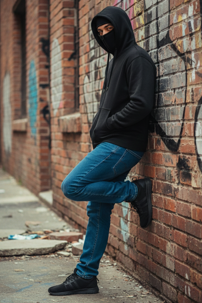 Zura Maskeli Kapşonlu – Sokak Tarzının Yeni Seviyesi